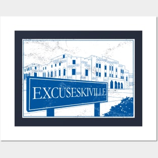 Excuseskiville Posters and Art